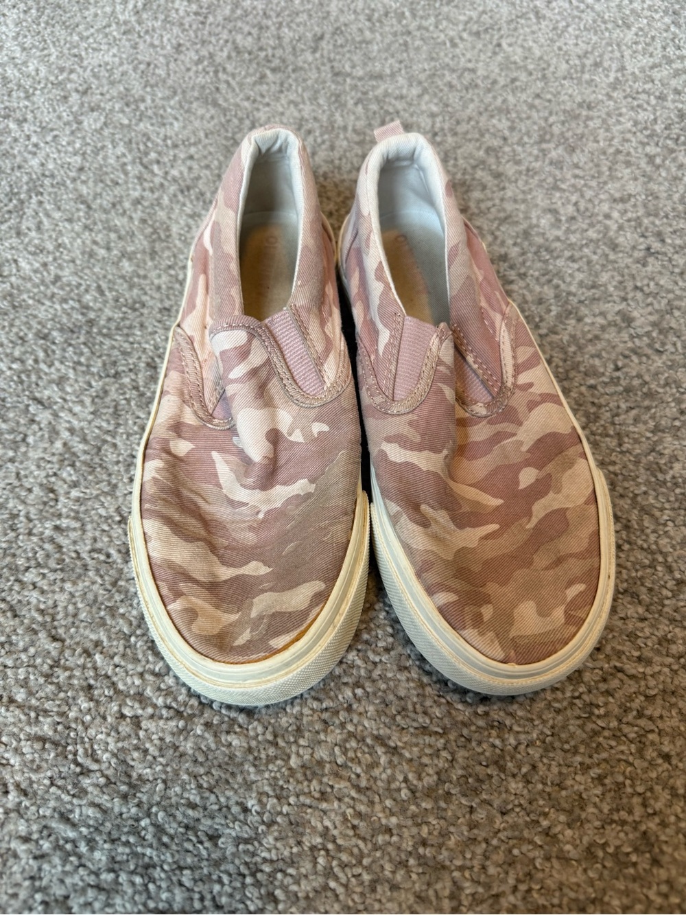 Old Navy Pink Camo Slip-On Kids Sneakers